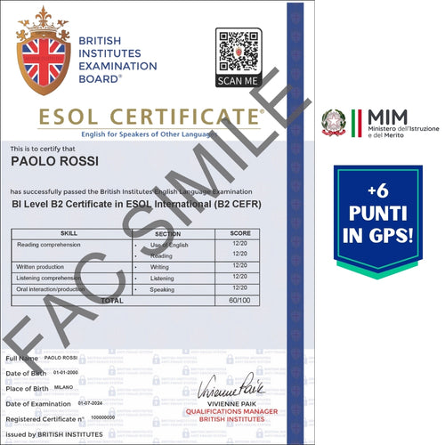 🇬🇧 Certificazione Linguistica British Institutes